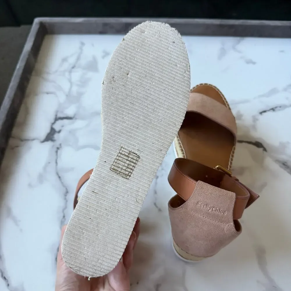 See by Chloé Glyn Flatform Espadrilles Size EU 40